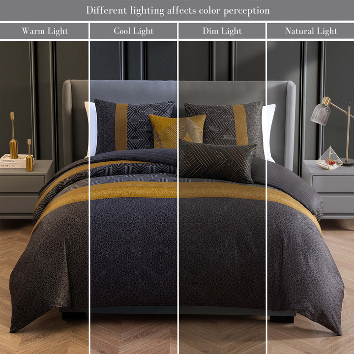 Bebejan Golden Hex 5 Piece Reversible Comforter Set Comforter Sets By Bebejan®