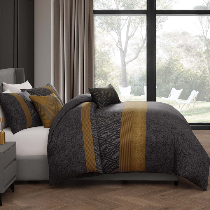Bebejan Golden Hex 5 Piece Reversible Comforter Set Comforter Sets By Bebejan®