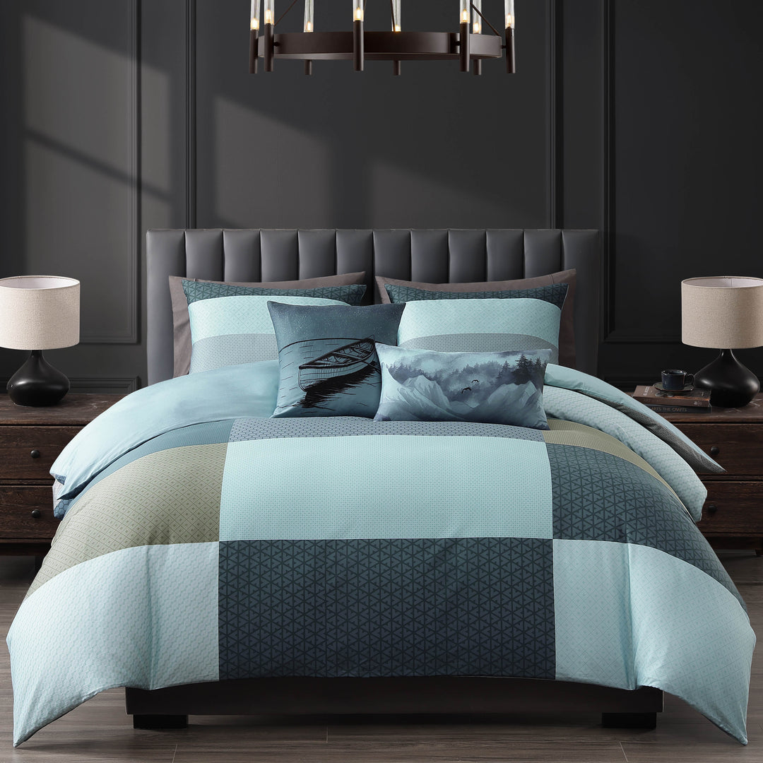 Bebejan Nature Blues 5 Piece Reversible Comforter Set Comforter Sets By Bebejan®