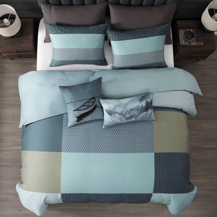 Bebejan Nature Blues 5 Piece Reversible Comforter Set Comforter Sets By Bebejan®
