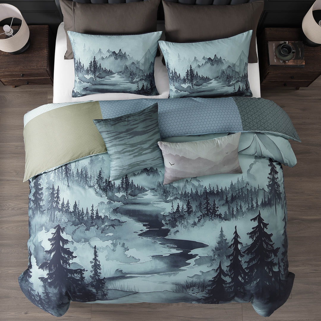 Bebejan Nature Blues 5 Piece Reversible Comforter Set Comforter Sets By Bebejan®