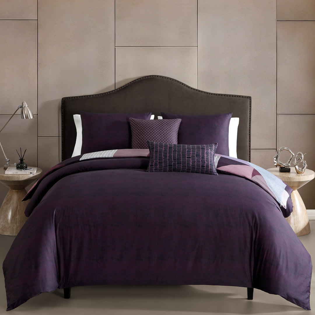 Bebejan Orchid Matrix 5 Piece Reversible Comforter Set Comforter Sets By Bebejan®