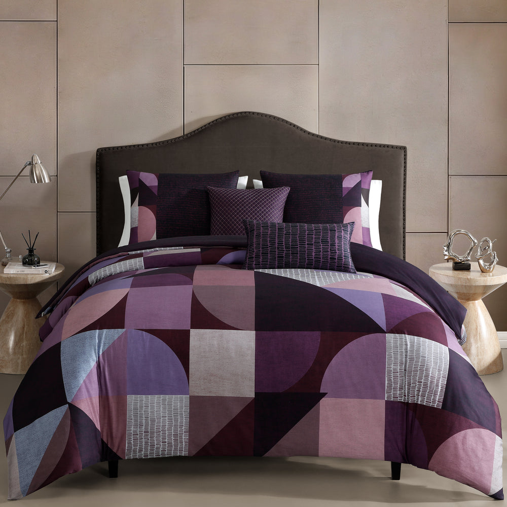 Bebejan Orchid Matrix 5 Piece Reversible Comforter Set Comforter Sets By Bebejan®