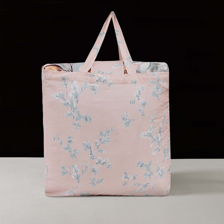 Bebejan Peach Leaves on Sage 5 Piece Reversible Comforter Set Comforter Sets By Bebejan®