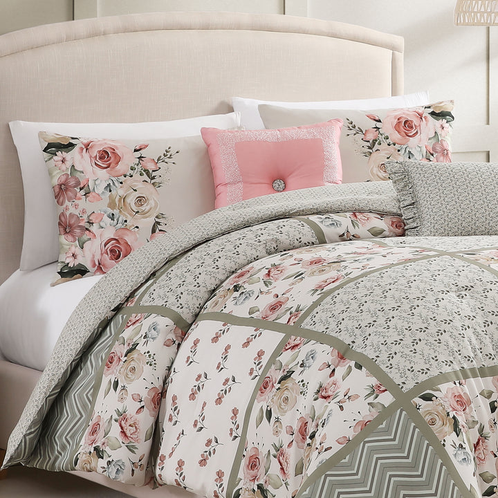 Bebejan Sage Serenity 5 Piece Reversible Comforter Set Comforter Sets By Bebejan®