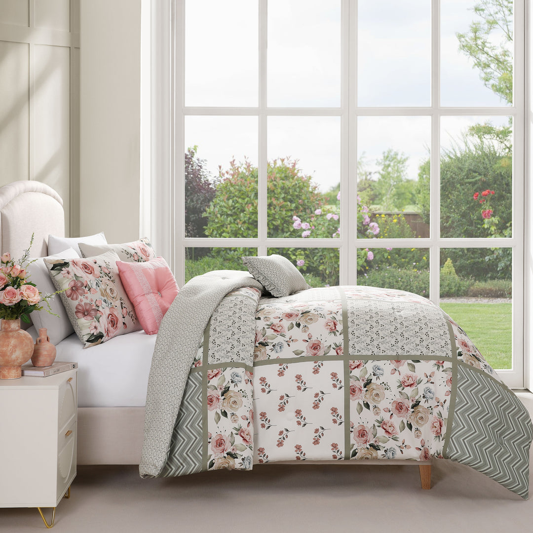 Bebejan Sage Serenity 5 Piece Reversible Comforter Set Comforter Sets By Bebejan®