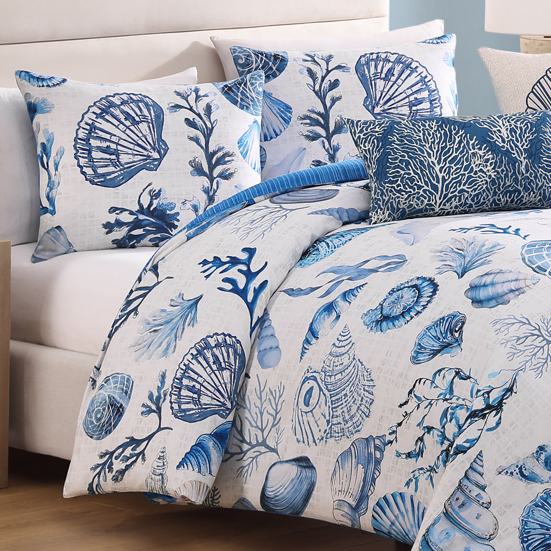 Bebejan Shells and Seaplants 5 Piece Reversible Comforter Set Comforter Sets By Bebejan®