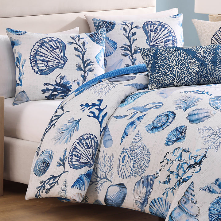 Bebejan Shells and Seaplants 5 Piece Reversible Comforter Set Comforter Sets By Bebejan®