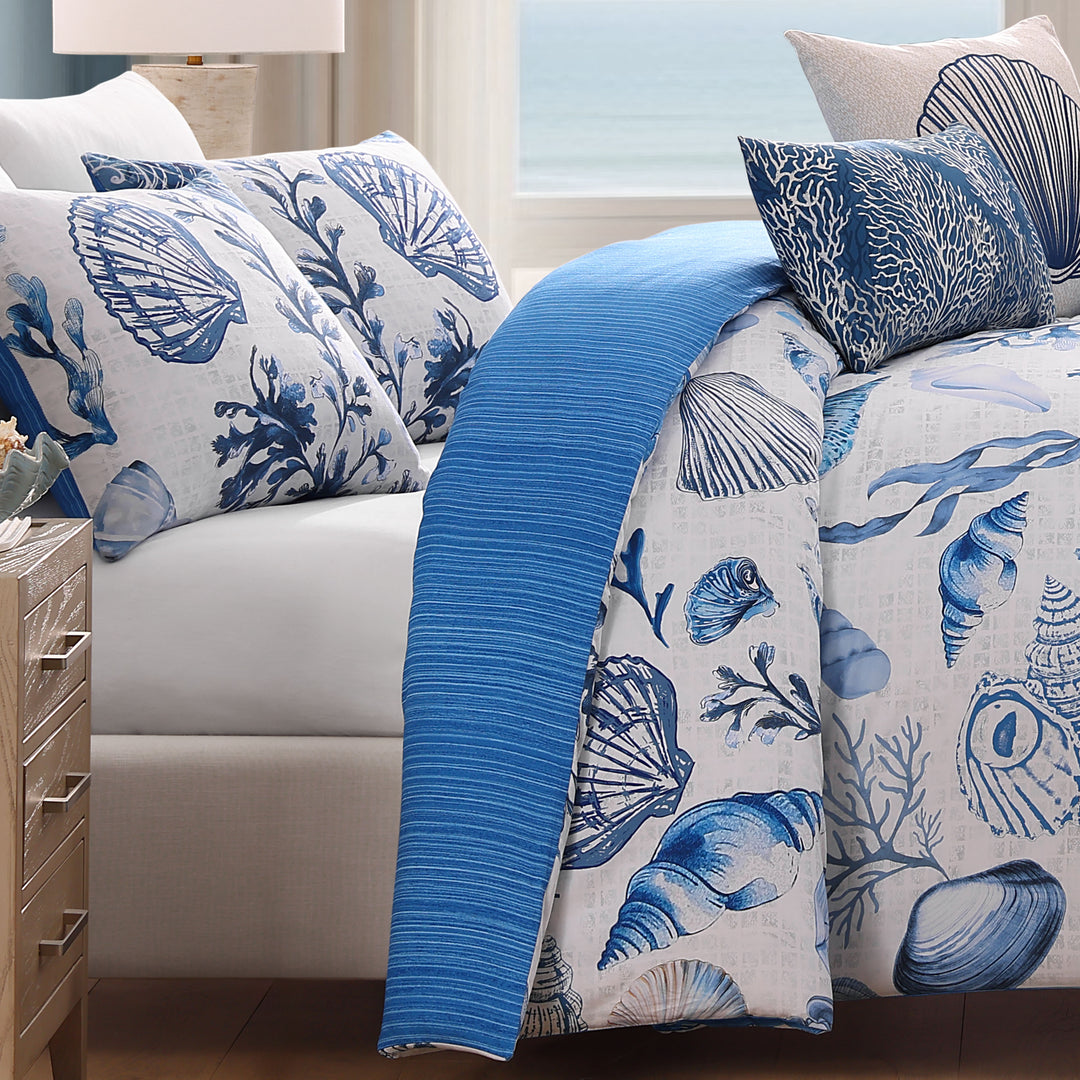 Bebejan Shells and Seaplants 5 Piece Reversible Comforter Set Comforter Sets By Bebejan®