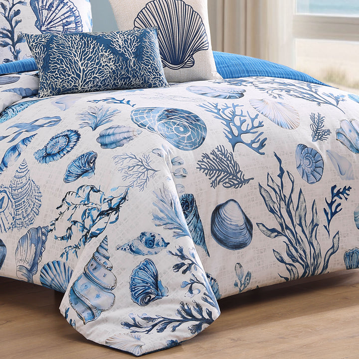 Bebejan Shells and Seaplants 5 Piece Reversible Comforter Set Comforter Sets By Bebejan®
