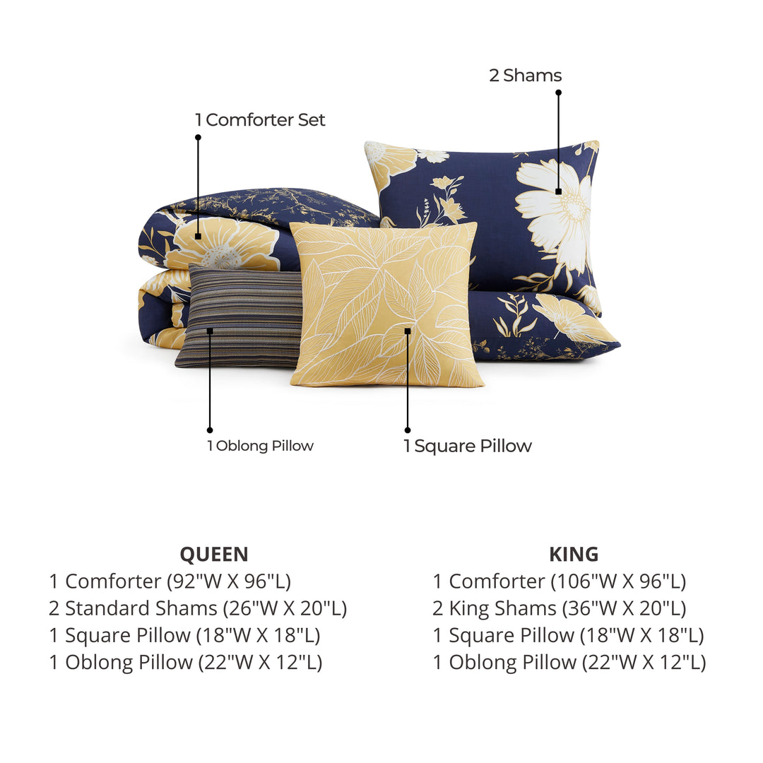 Bebejan Sunglow 5 Piece Reversible Comforter Set Comforter Sets By Bebejan®