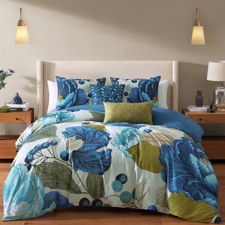 Bebejan Teal Tapestry 5 Piece Reversible Comforter Set Comforter Sets By Bebejan®