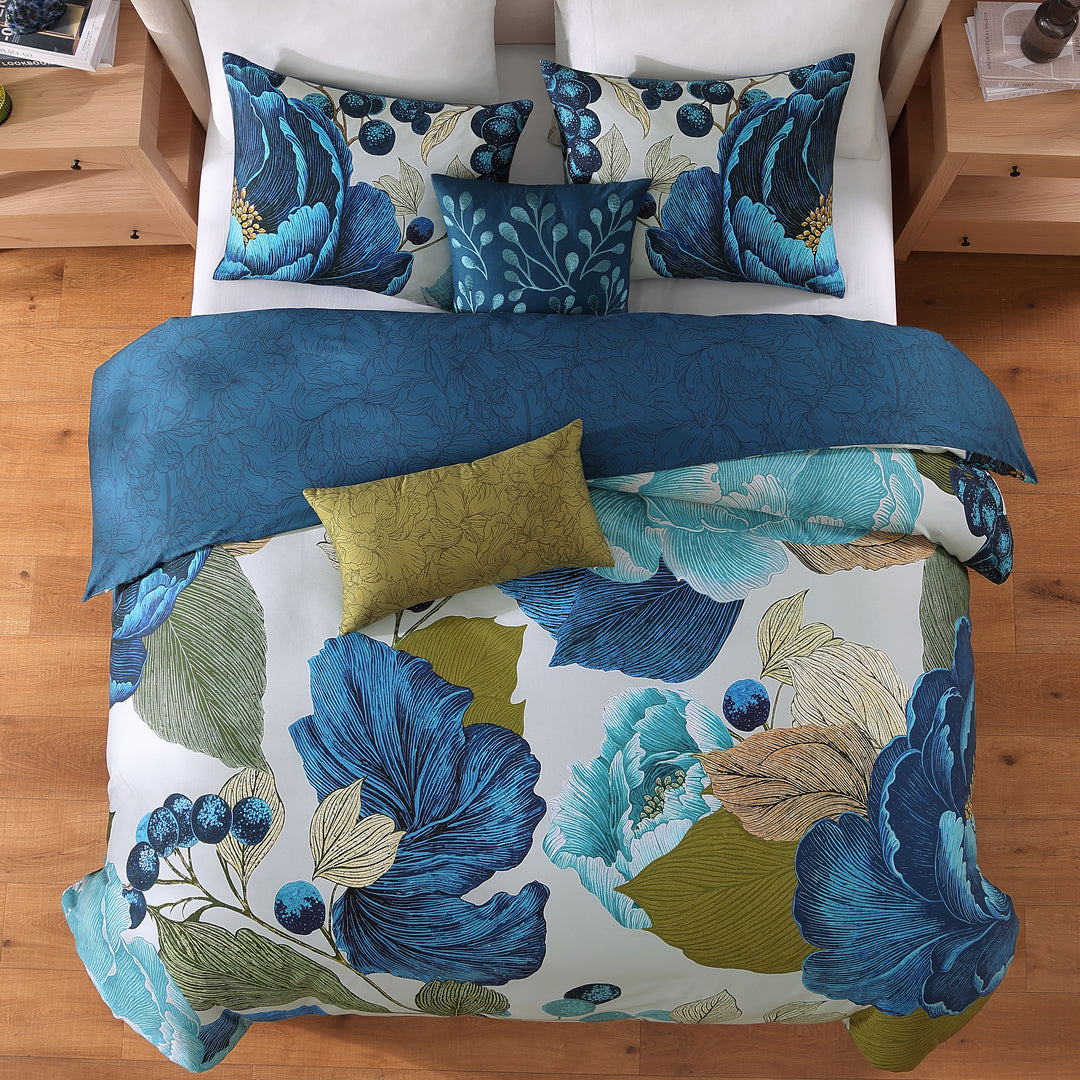 Bebejan Teal Tapestry 5 Piece Reversible Comforter Set Comforter Sets By Bebejan®