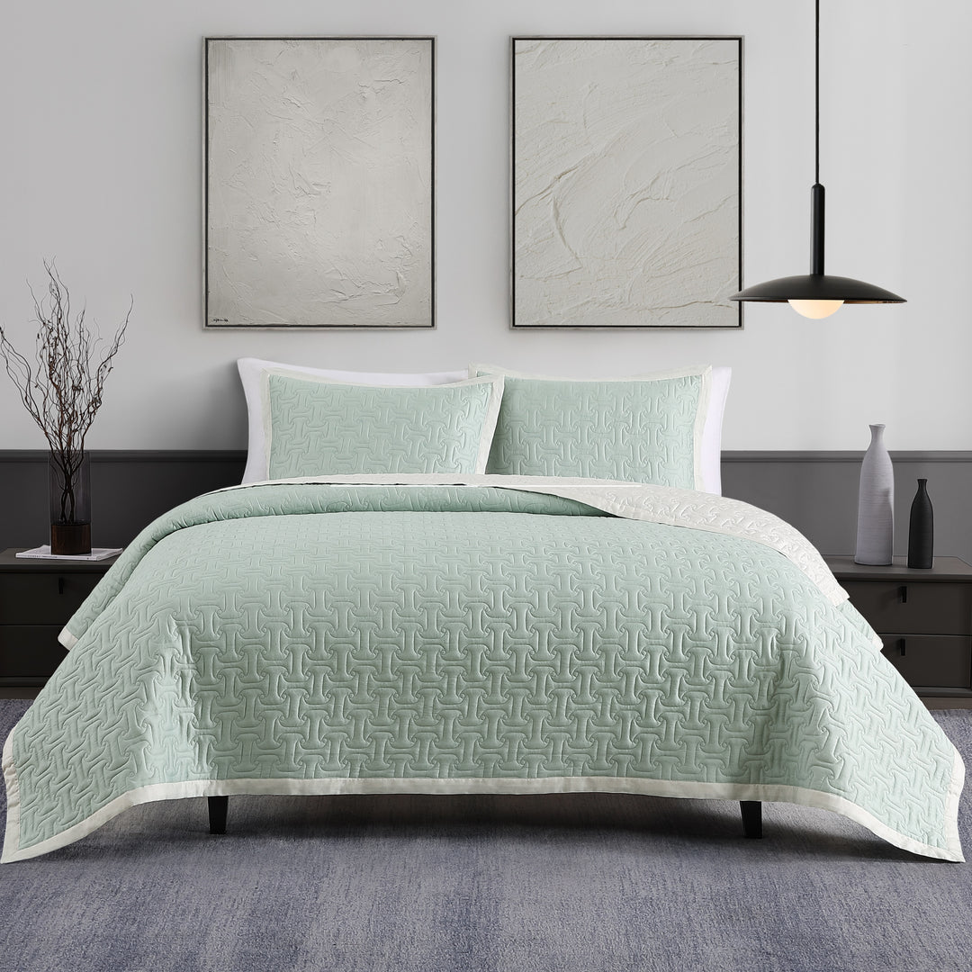 Bebejan 3 Piece Textured Quilted Coverlet Set Coverlet By Bebejan®