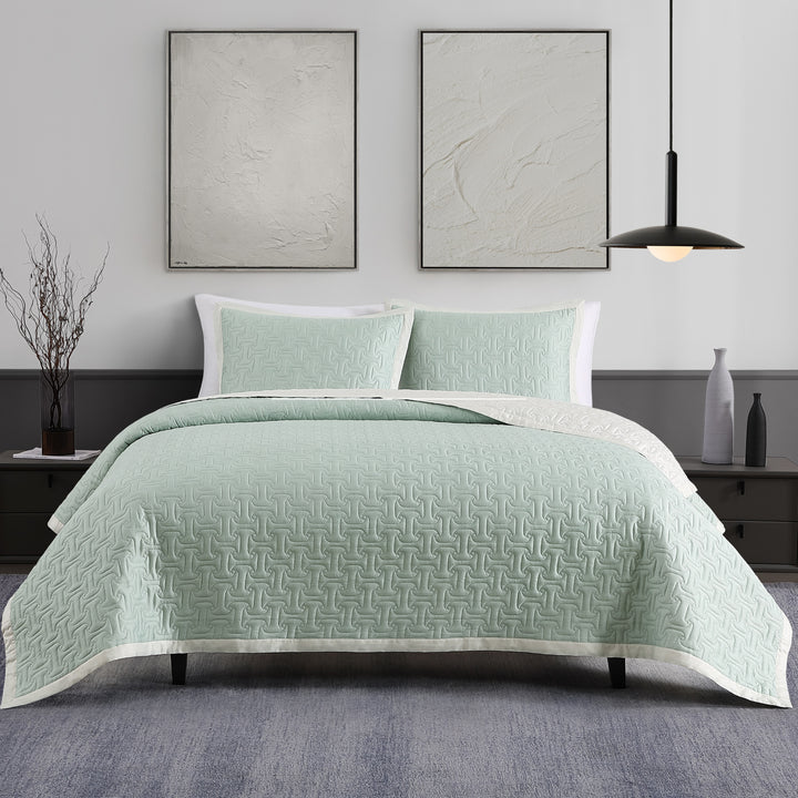 Bebejan 3 Piece Textured Quilted Coverlet Set Coverlet By Bebejan®