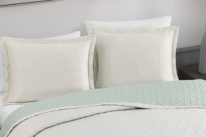 Bebejan Textured Quilted Sham Set - Final Sale Sham By US Office - Latest Bedding