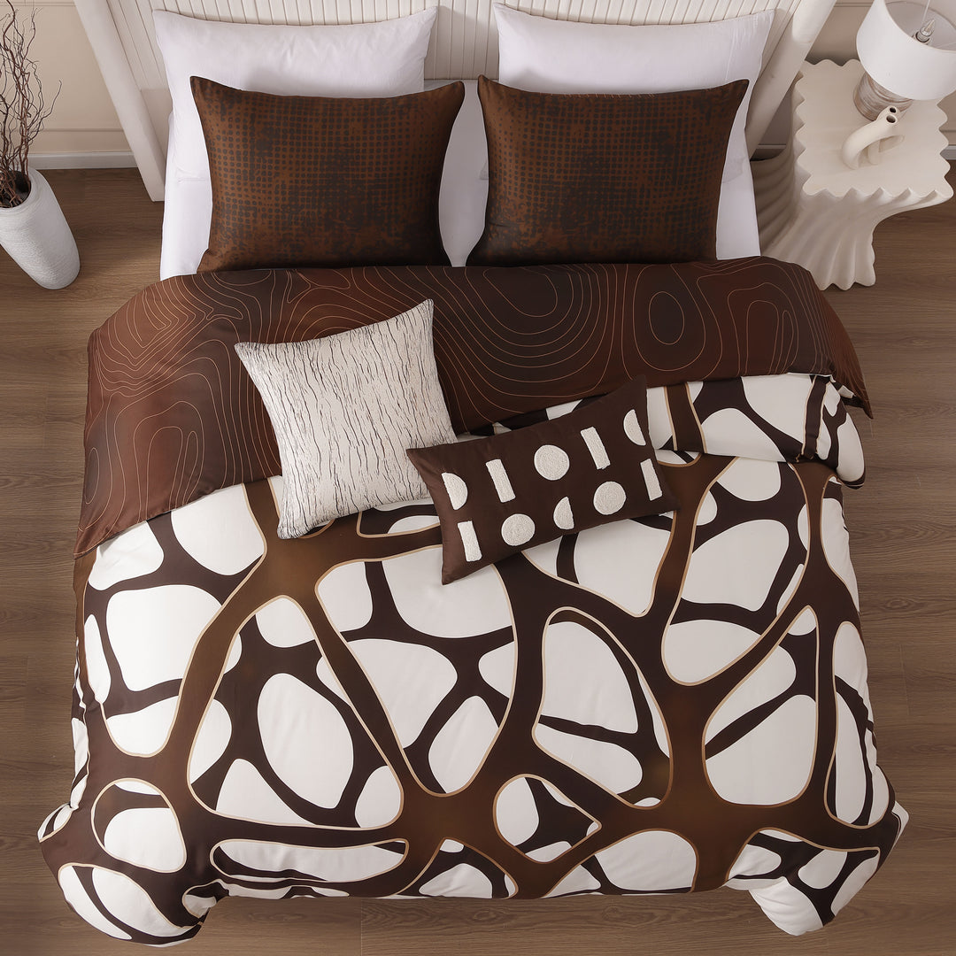 Bebejan Toffee Web 5 Piece Reversible Comforter Set Comforter Sets By Bebejan®