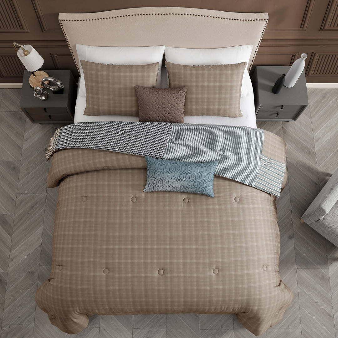 Bebejan Tranquil Patch 5 Piece Reversible Comforter Set Comforter Sets By Bebejan®