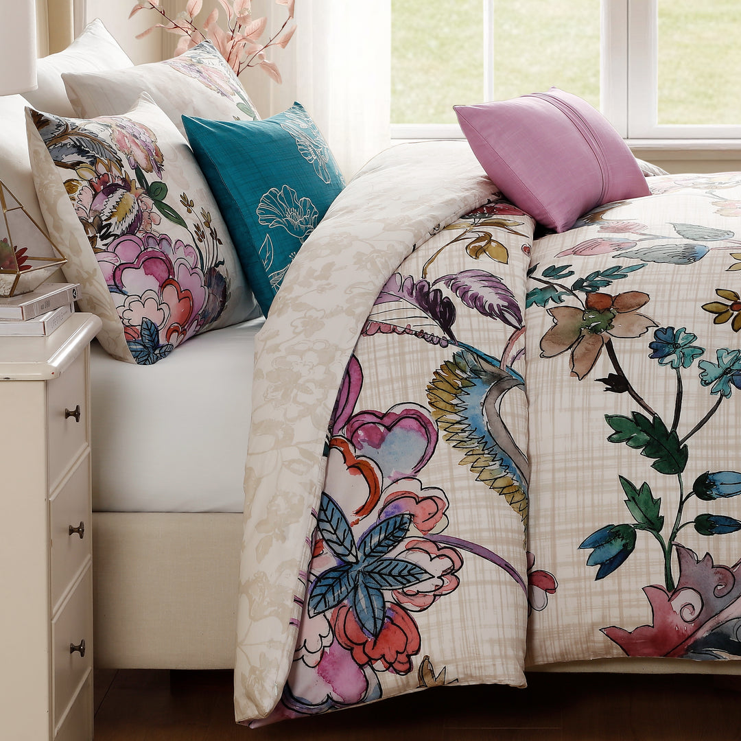 Bebejan Watercolor Jacobean 5 Piece Reversible Comforter Set Comforter Sets By Bebejan®
