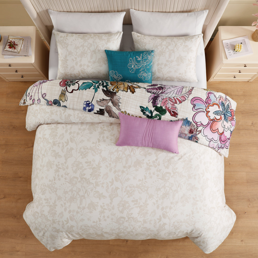 Bebejan Watercolor Jacobean 5 Piece Reversible Comforter Set Comforter Sets By Bebejan®