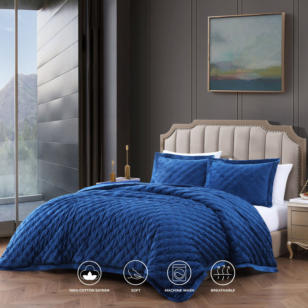 Bebejan 3 Piece Velvet Comforter Set Comforter Sets By Bebejan®