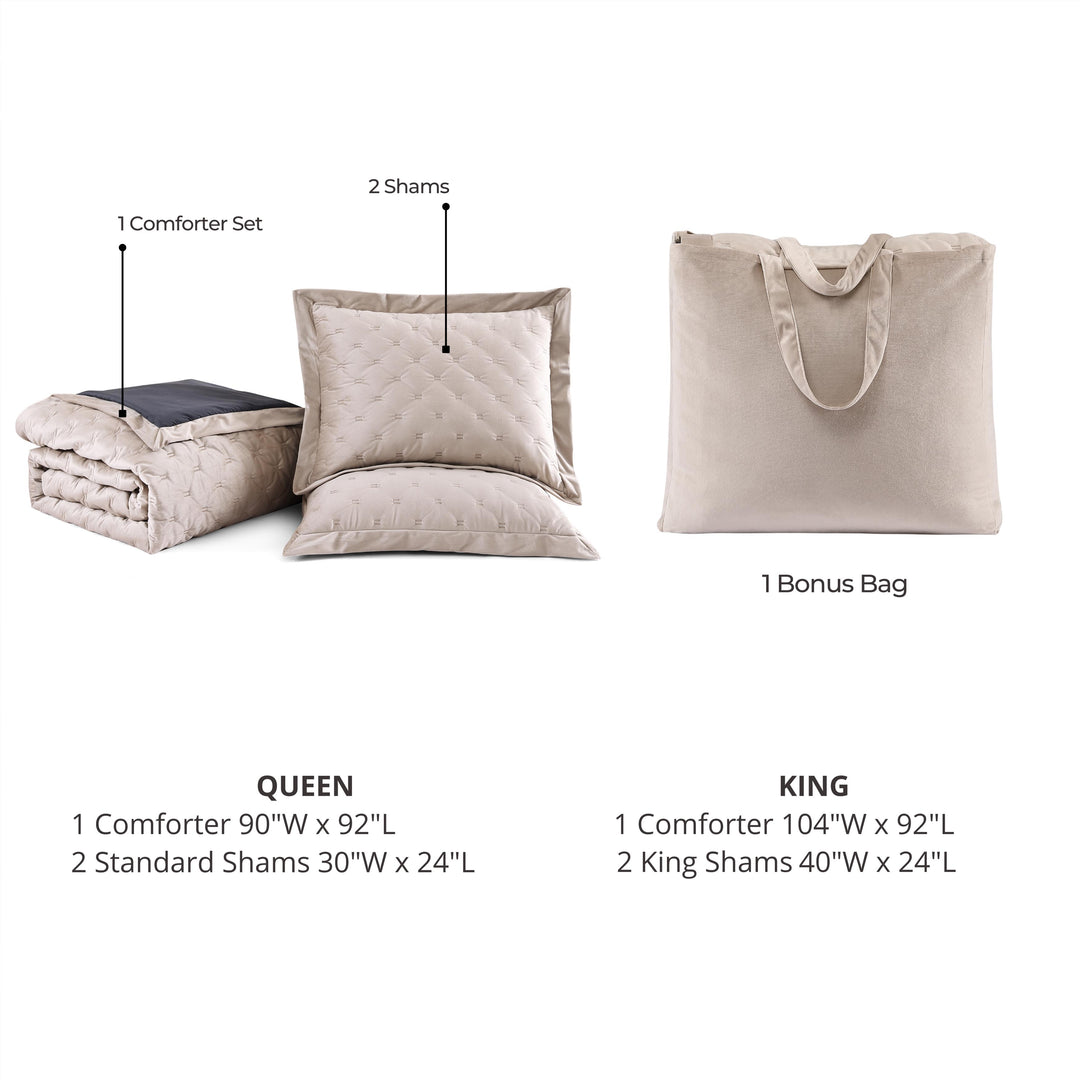 Bebejan 3 Piece Velvet Comforter Set