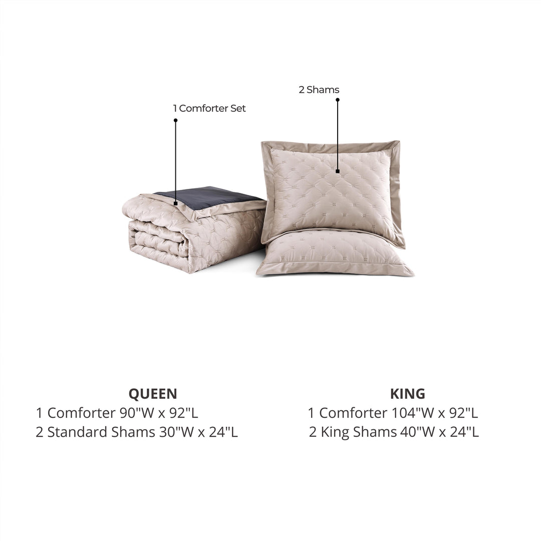 Bebejan 3 Piece Velvet Comforter Set