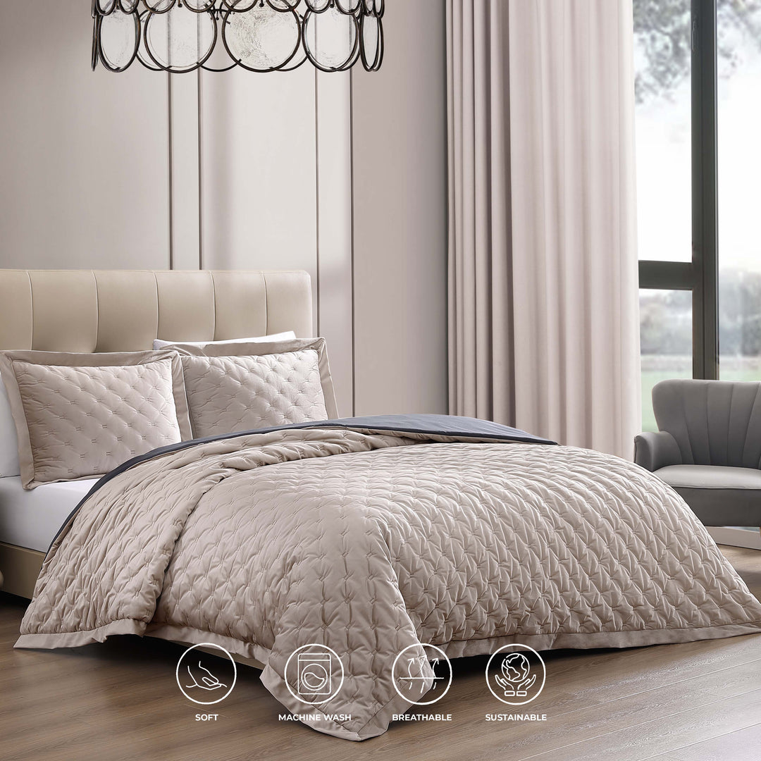 Bebejan 3 Piece Velvet Comforter Set