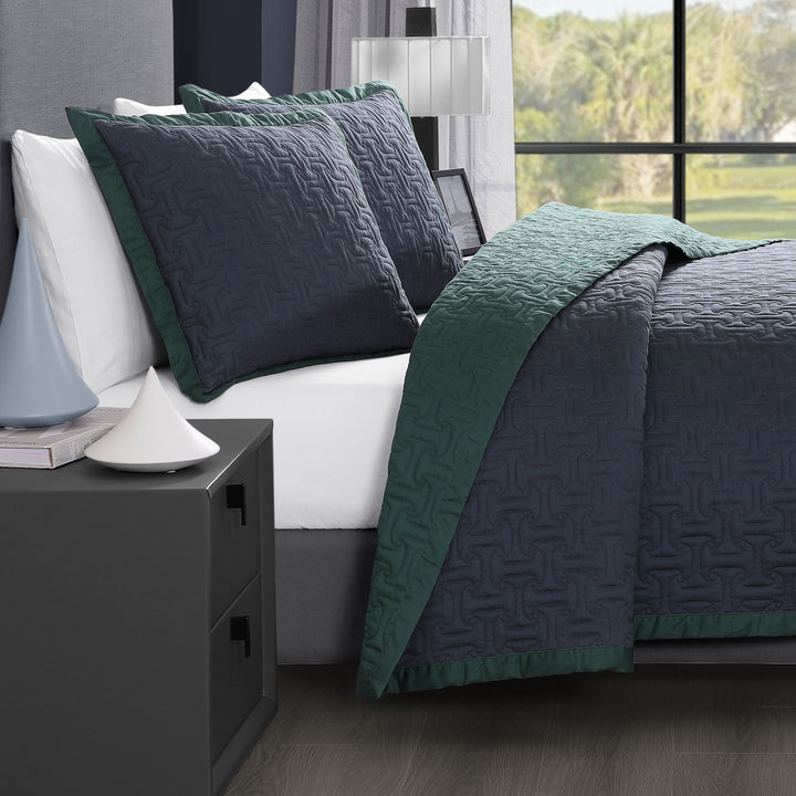 Bebejan 3 Piece Textured Quilted Coverlet Set