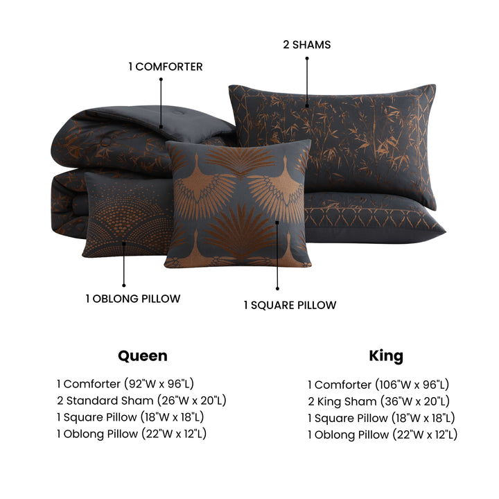 Bebejan Bamboo Tree 5 Piece Comforter Set Comforter Sets By Bebejan®