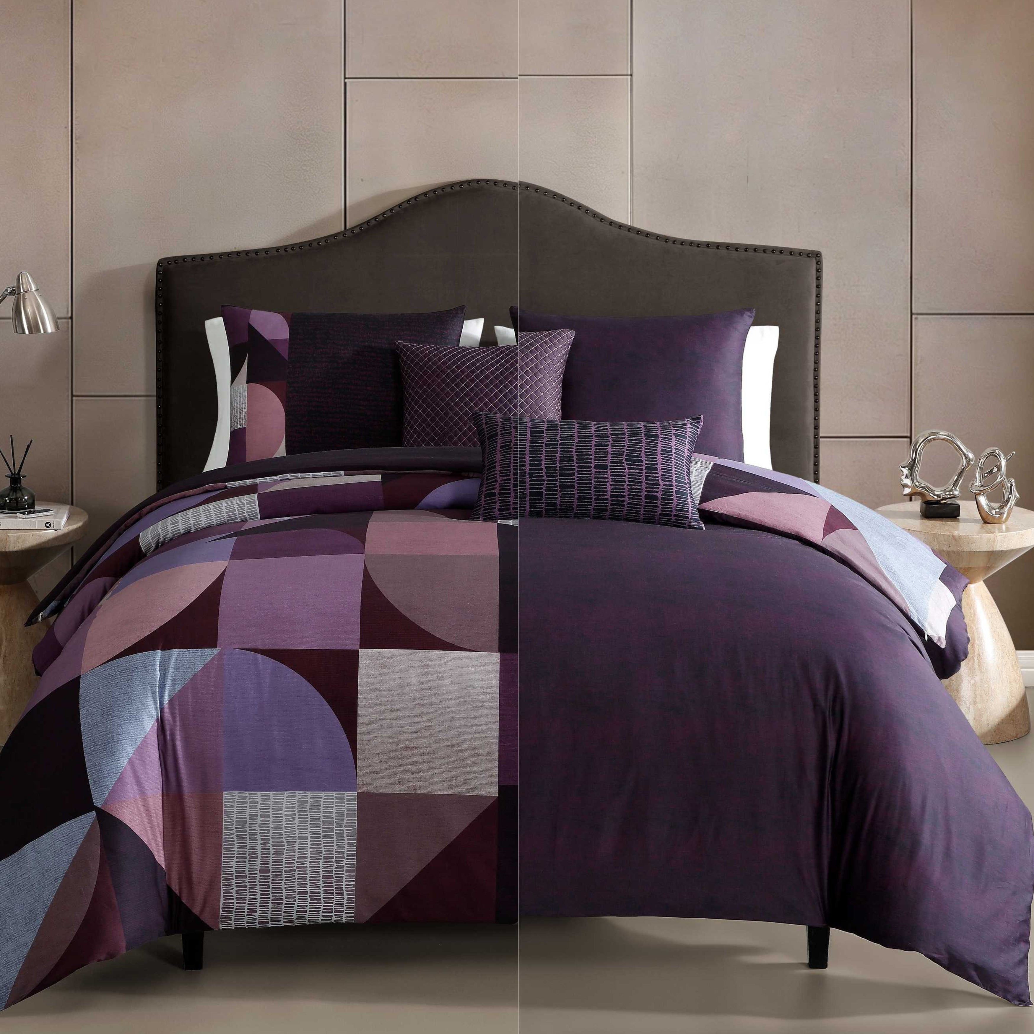 Bebejan Orchid Matrix 5 Piece Reversible Comforter Set – Latest Bedding