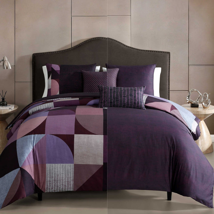 Bebejan Orchid Matrix 5 Piece Reversible Comforter Set