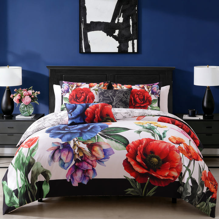 Latest Bedding Petal Portrait 5 Piece Reversible Comforter Set Comforter Sets By Latest Bedding