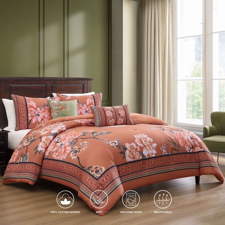 Bebejan Rossana 5 Piece Reversible Comforter Set Comforter Sets By Bebejan®