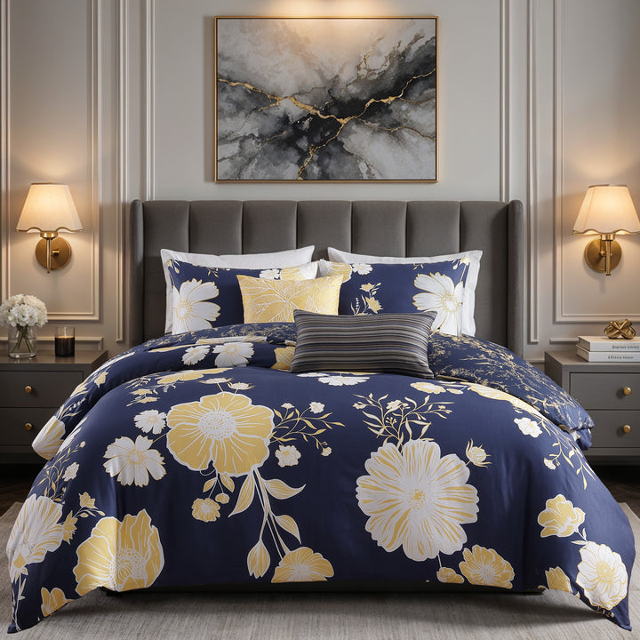 Latest Bedding Sunglow 5 Piece Reversible Comforter Set Comforter Sets By Latest Bedding