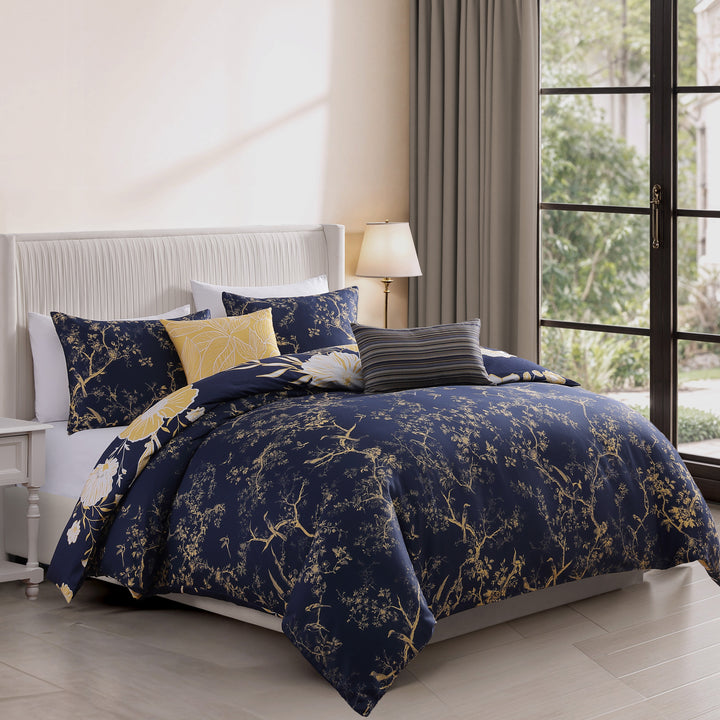 Latest Bedding Sunglow 5 Piece Reversible Comforter Set Comforter Sets By Latest Bedding