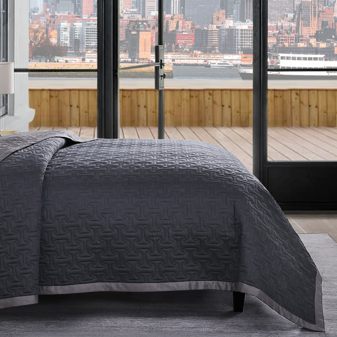 Bebejan 3 Piece Textured Quilted Coverlet Set