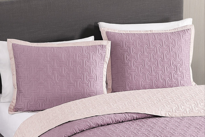 Bebejan Textured Quilted Sham Set - Final Sale Sham By US Office - Latest Bedding