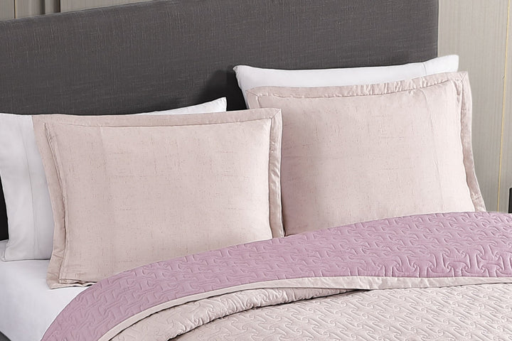 Bebejan Textured Quilted Sham Set - Final Sale Sham By US Office - Latest Bedding