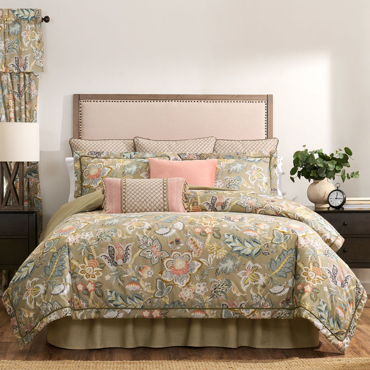 Belle Floral 4 Piece Comforter Set