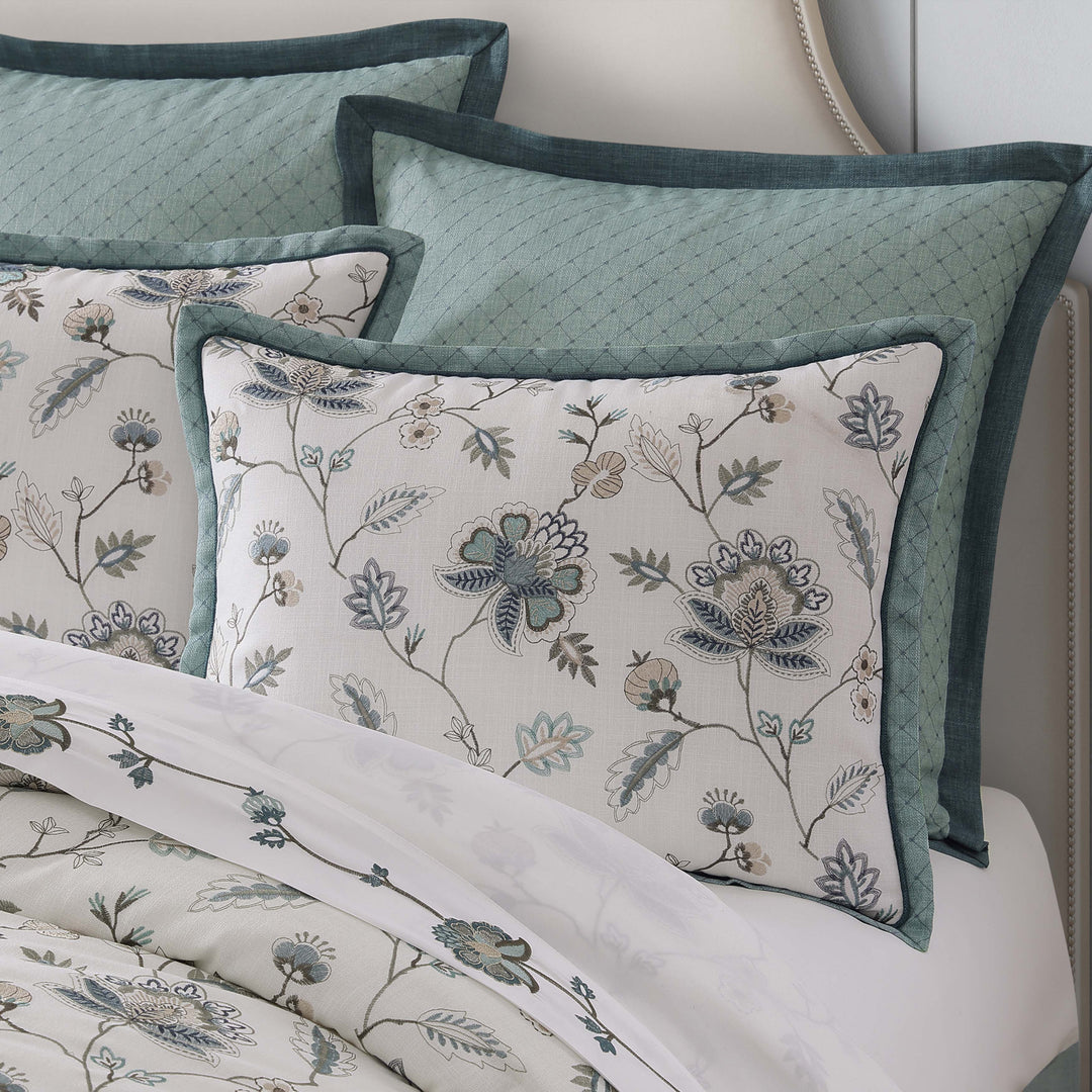 Blossom View Teal 4 Piece Comforter Set Comforter Sets By J. Queen New York