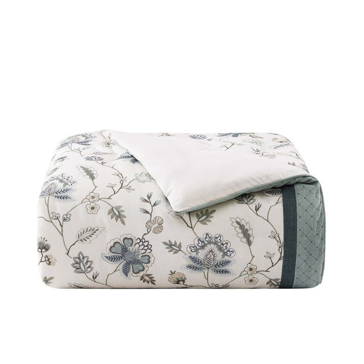 Blossom View Teal 4 Piece Comforter Set Comforter Sets By J. Queen New York