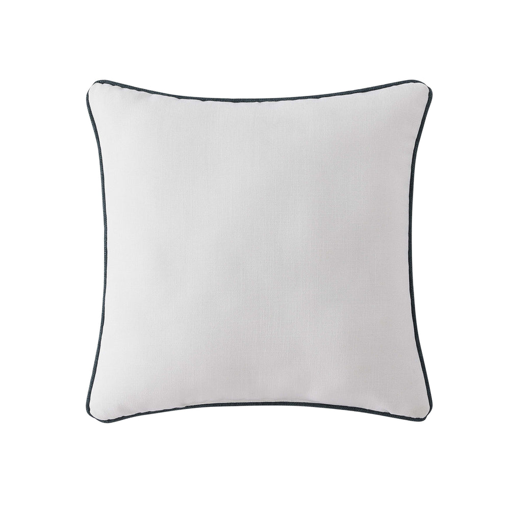 Blossom View Teal Square Decorative Throw Pillow 18" x 18" Throw Pillows By J. Queen New York