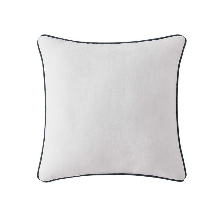 Blossom View Teal Square Decorative Throw Pillow 18" x 18" Throw Pillows By J. Queen New York