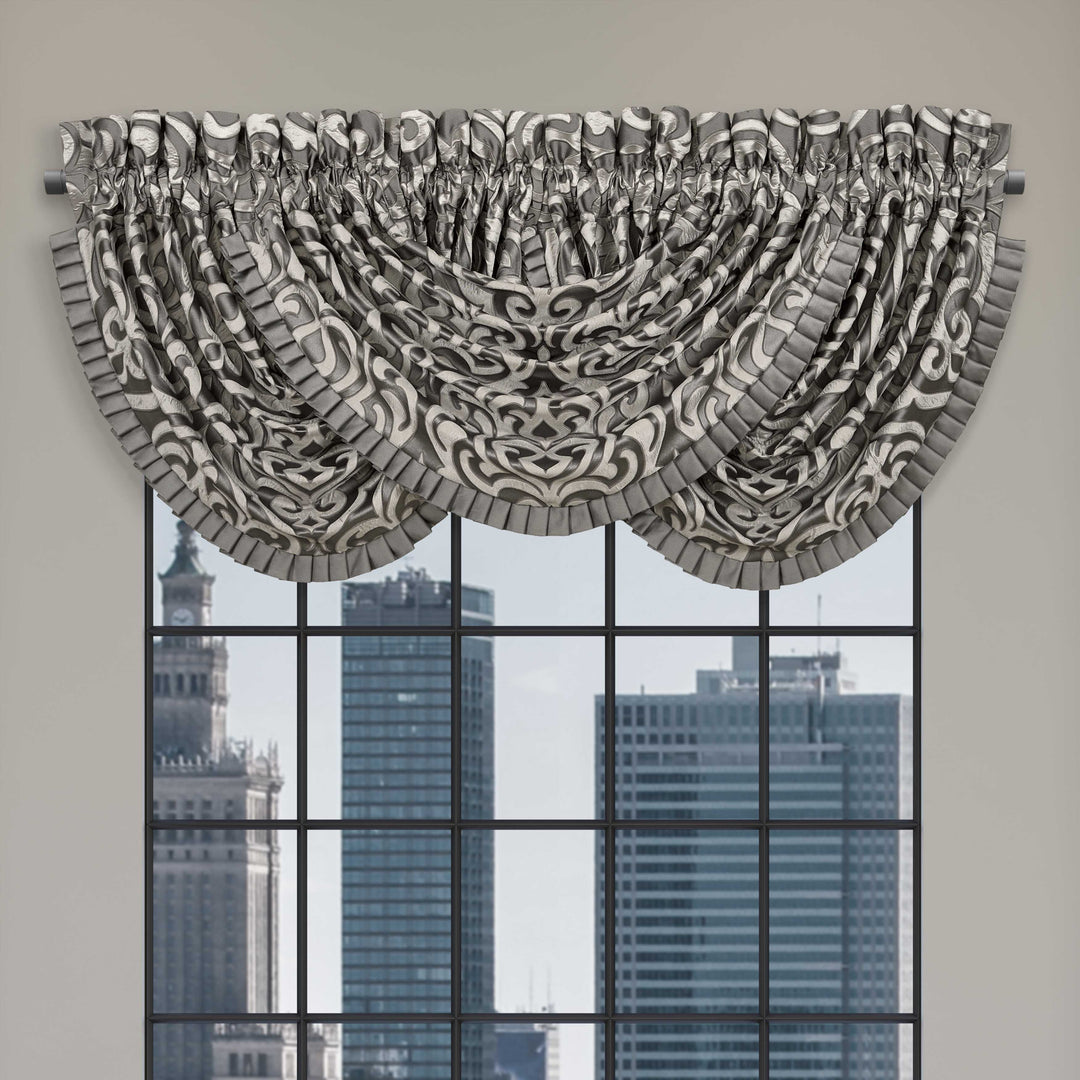 Bolero Silver Waterfall Window Valance Window Valances By J. Queen New York