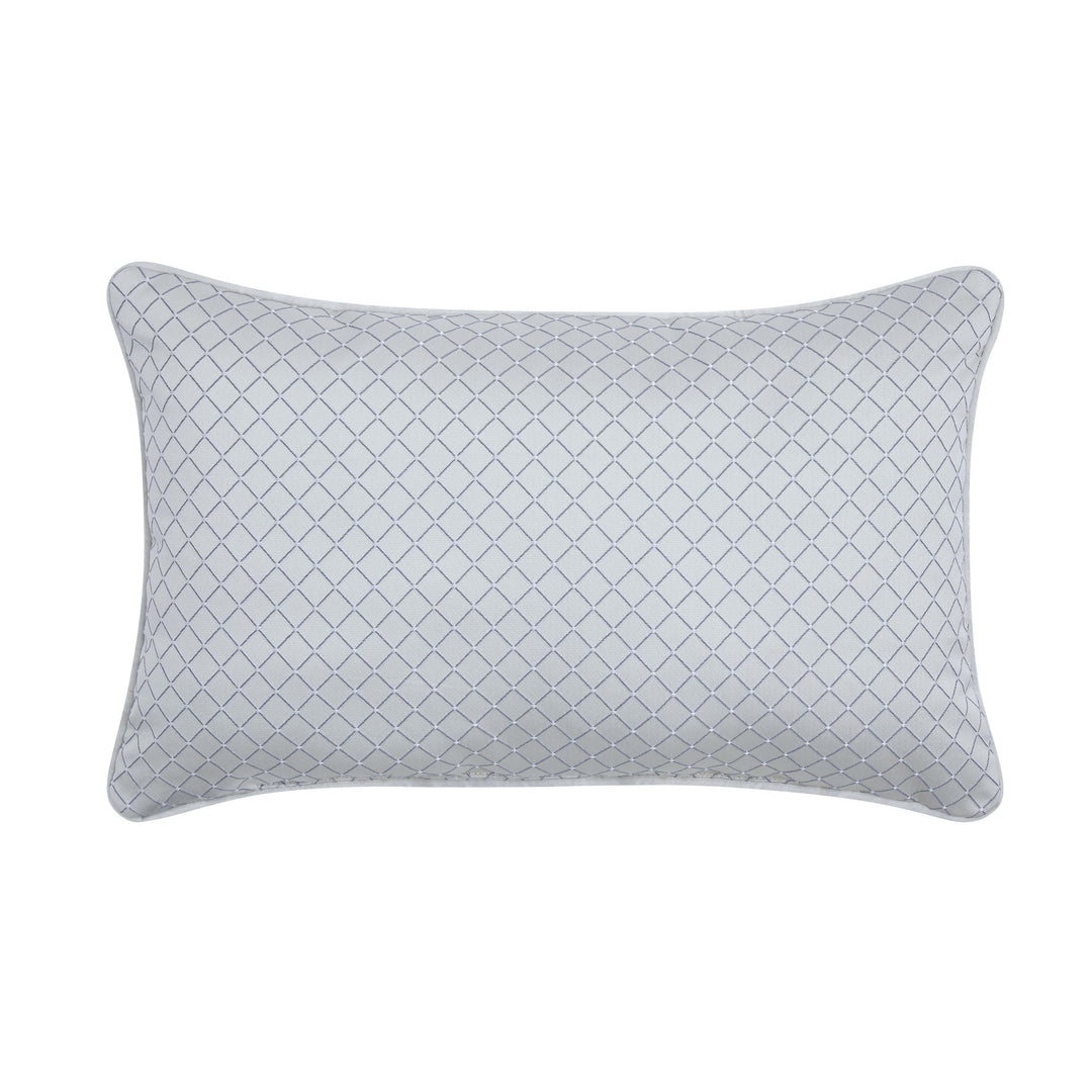 Boulevard Sterling Boudoir Decorative Throw Pillow 21" x 15" Throw Pillows By J. Queen New York