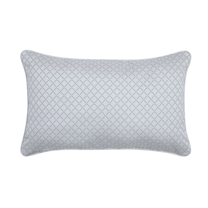 Boulevard Sterling Boudoir Decorative Throw Pillow 21" x 15" Throw Pillows By J. Queen New York