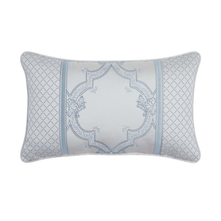 Boulevard Sterling Boudoir Decorative Throw Pillow 21" x 15" Throw Pillows By J. Queen New York