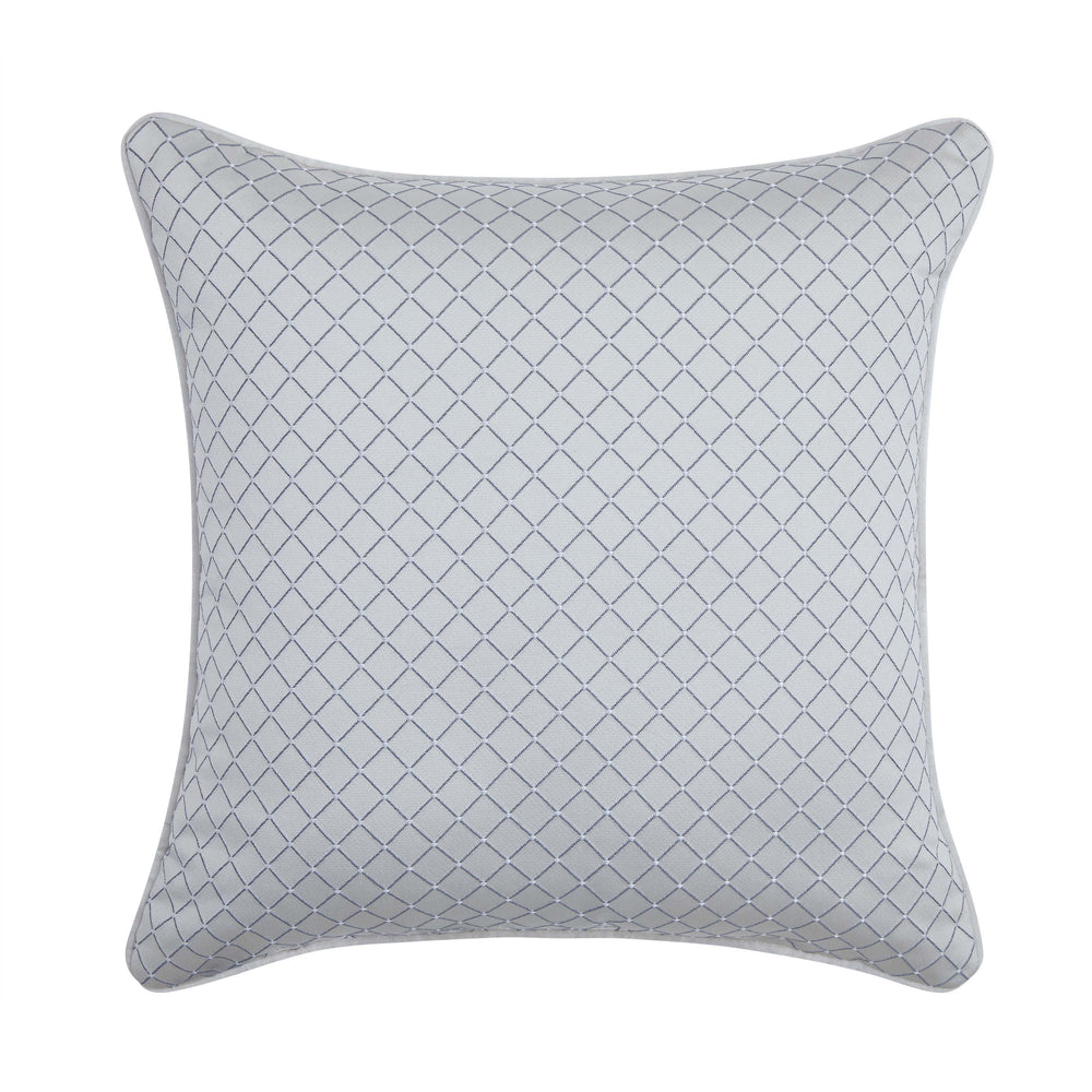 Boulevard Sterling Square Decorative Throw Pillow 18" x 18" Throw Pillows By J. Queen New York