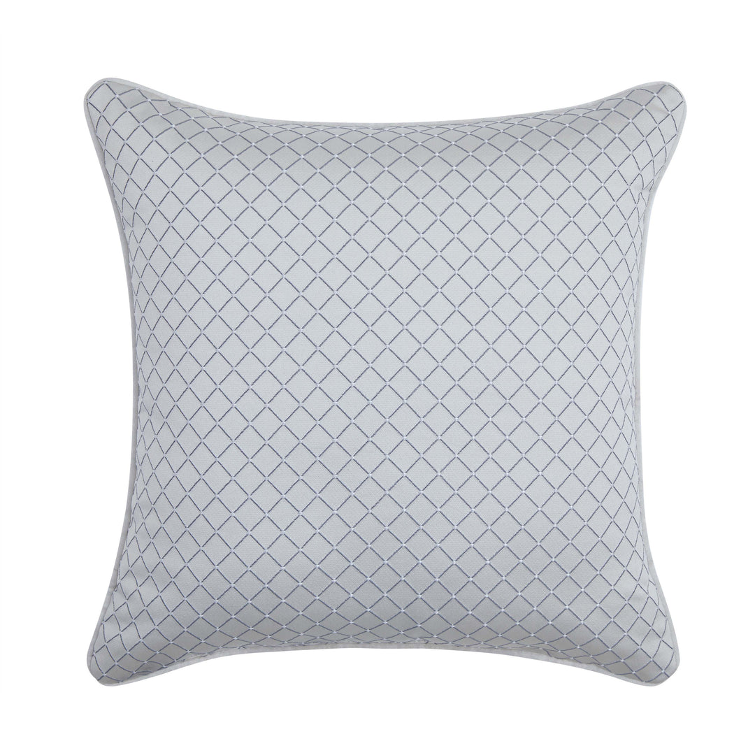 Boulevard Sterling Square Decorative Throw Pillow 18" x 18" Throw Pillows By J. Queen New York